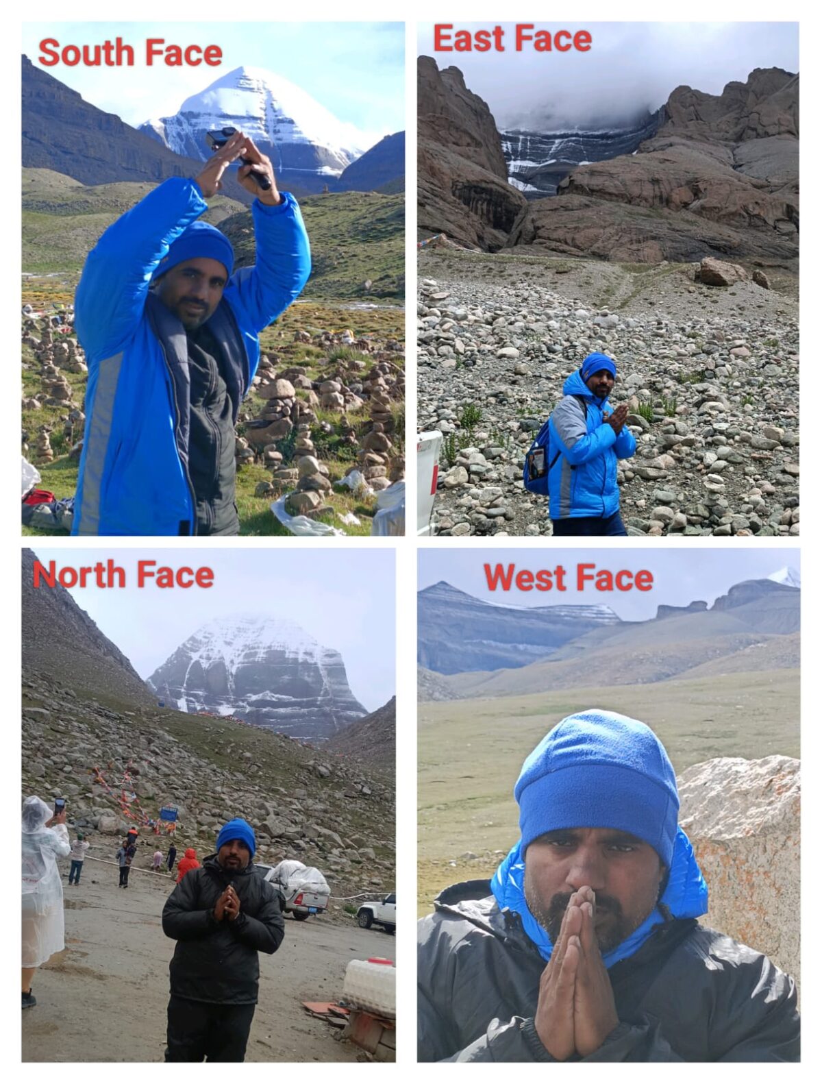 Four Faces of Mount Kailash